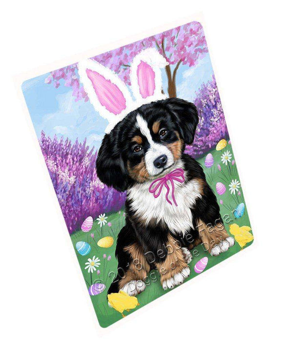 Bernese Mountain Dog Easter Holiday Tempered Cutting Board C51021