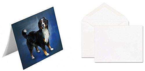 Bernese Mountain Dog Handmade Artwork Assorted Pets Greeting Cards and Note Cards with Envelopes for All Occasions and Holiday Seasons