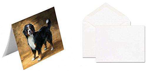 Bernese Mountain Dog Handmade Artwork Assorted Pets Greeting Cards and Note Cards with Envelopes for All Occasions and Holiday Seasons