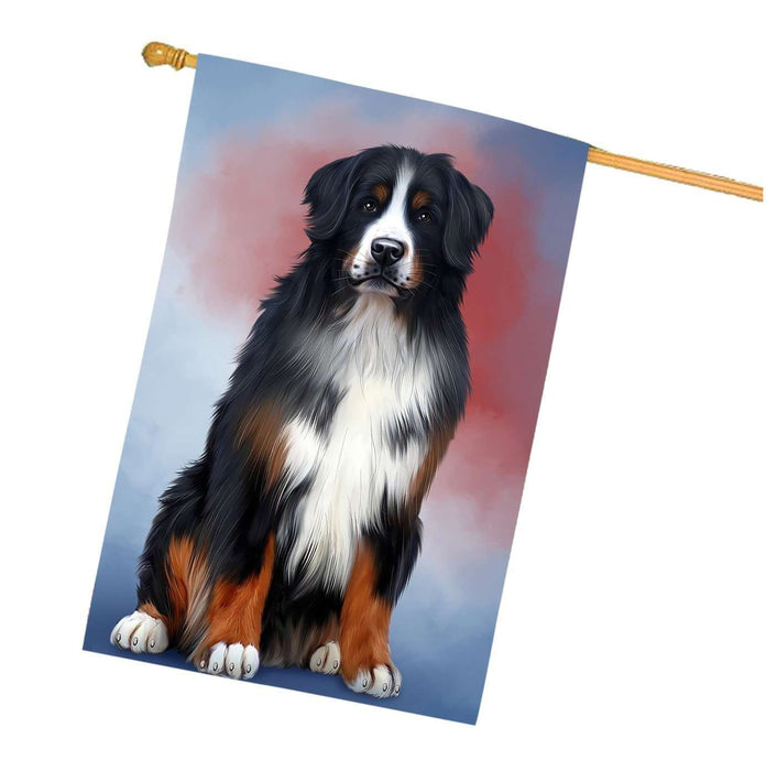 Bernese Mountain Dog House Flag FLG48235