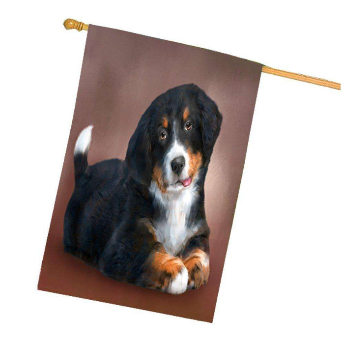 Bernese Mountain Dog House Flag