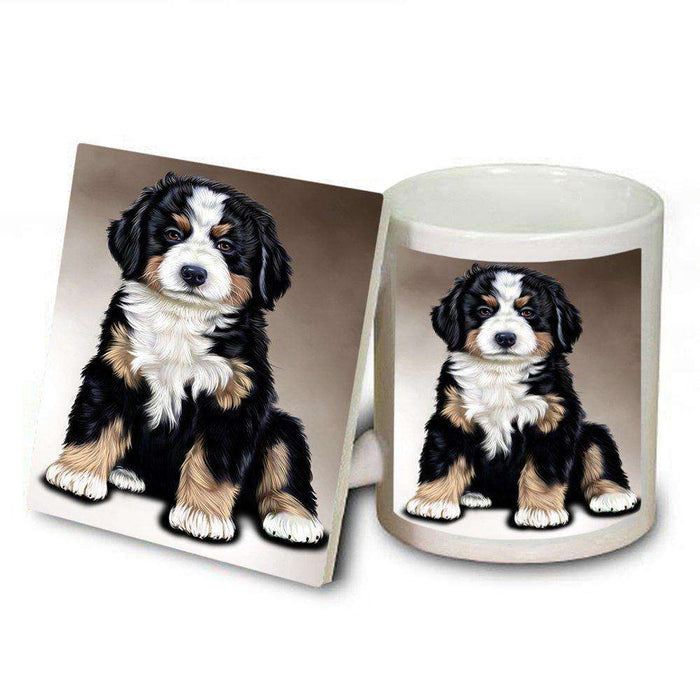 Bernese Mountain Dog Mug and Coaster Set