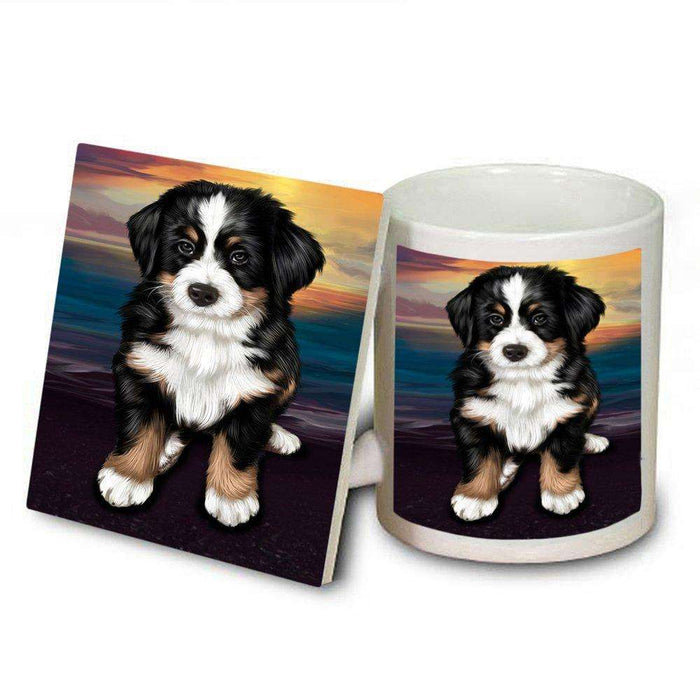 Bernese Mountain Dog Mug and Coaster Set