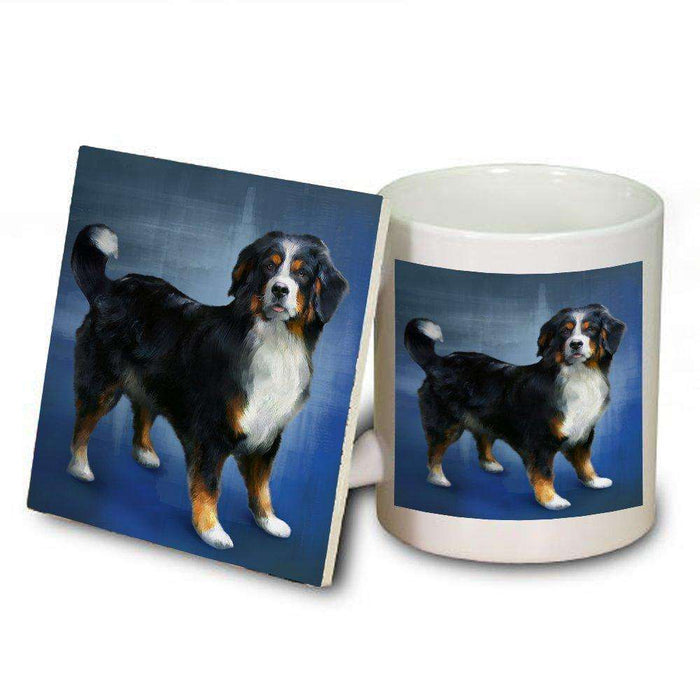 Bernese Mountain Dog Mug and Coaster Set