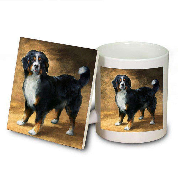 Bernese Mountain Dog Mug and Coaster Set
