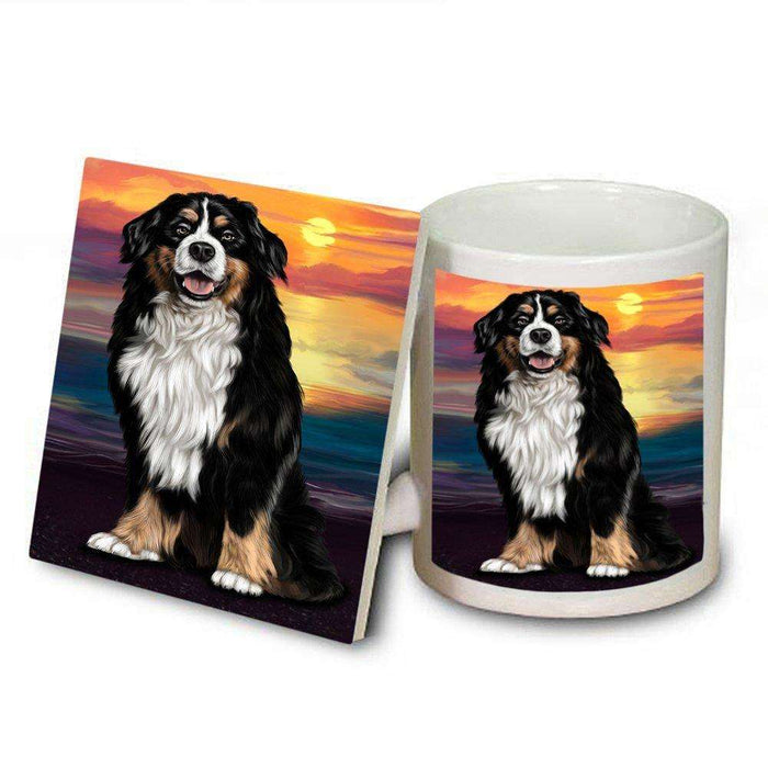 Bernese Mountain Dog Mug and Coaster Set