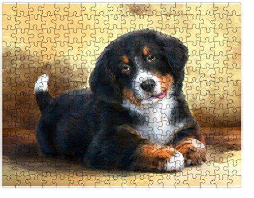 Bernese Mountain Dog Puzzle with Photo Tin