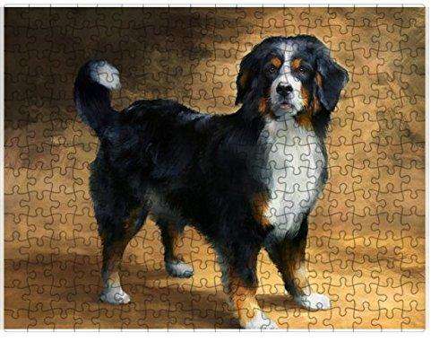 Bernese Mountain Dog Puzzle with Photo Tin