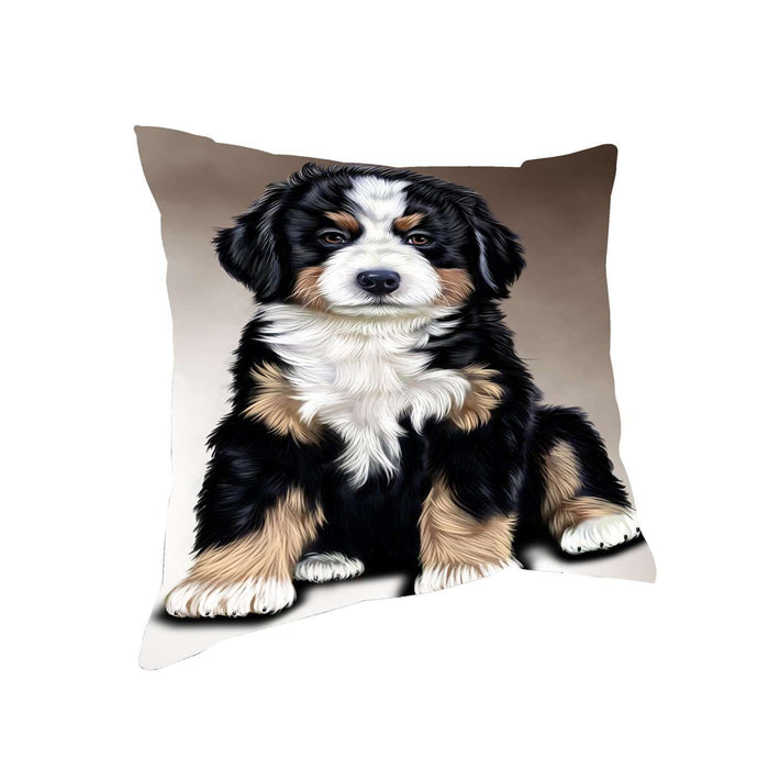 Bernese Mountain Dog Throw Pillow