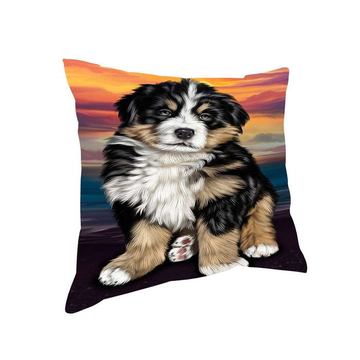 Bernese Mountain Dog Throw Pillow