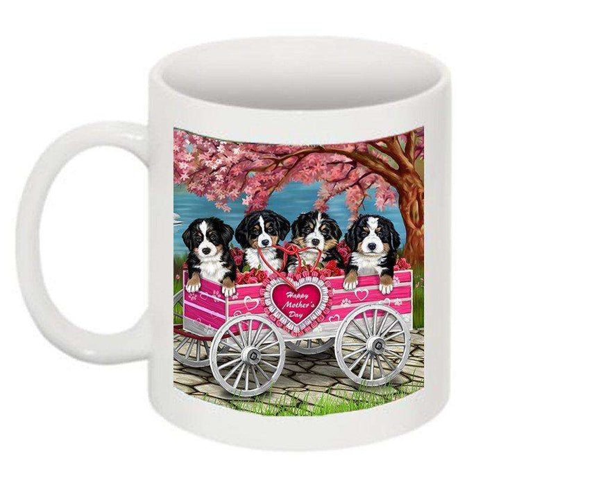 Bernese Mountain Dog w/ Puppies Mother's Day Dogs Mug