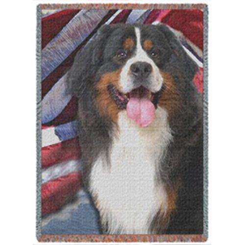 Bernese Mountain Dog Woven Throw Blanket 54 x 38