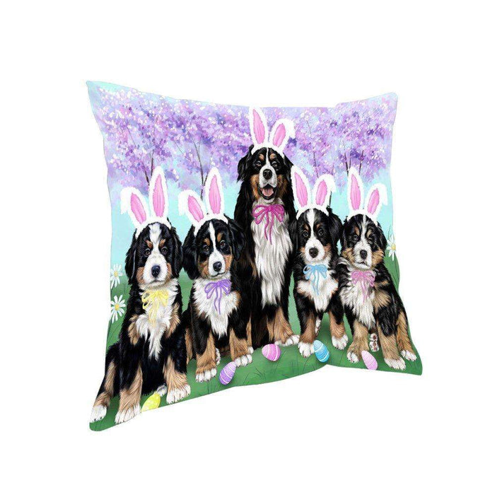 Bernese Mountain Dogs Dog Easter Holiday Pillow PIL52388