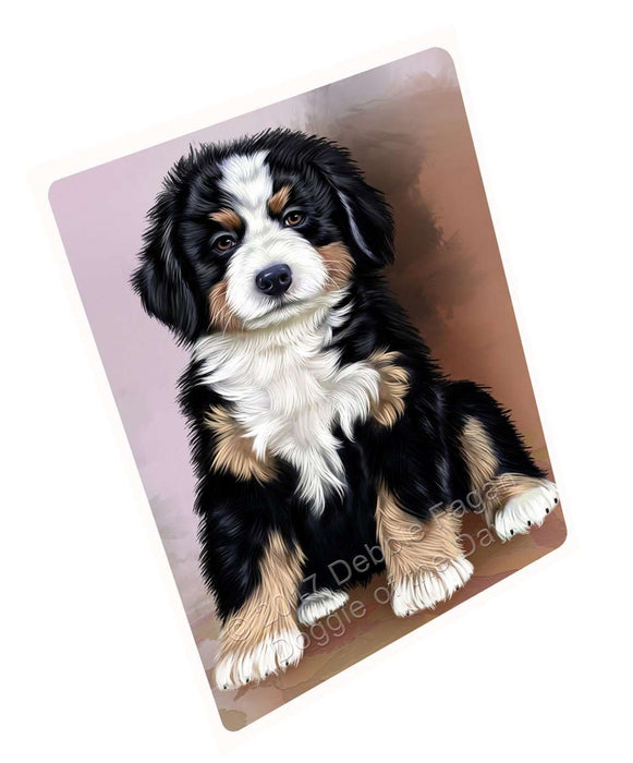 Bernese Mountain Puppy Dog Tempered Cutting Board (Small)