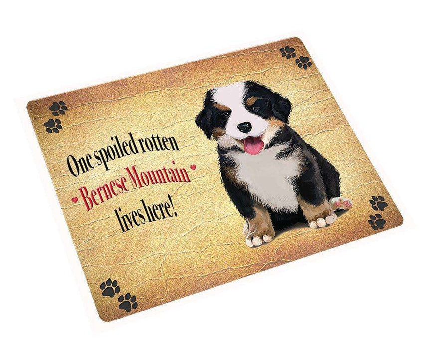 Bernese Mountain Spoiled Rotten Dog Tempered Cutting Board
