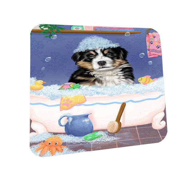Rub A Dub Dog In A Tub Bernese Dog Coasters Set of 4 CST57266