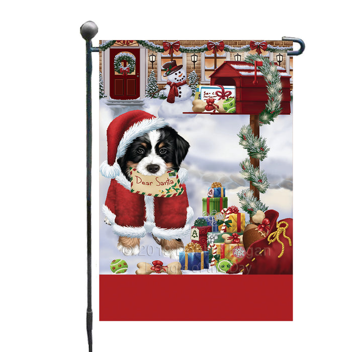 Personalized Happy Holidays Mailbox Bernese Mountain Dog Christmas Custom Garden Flags GFLG-DOTD-A59900