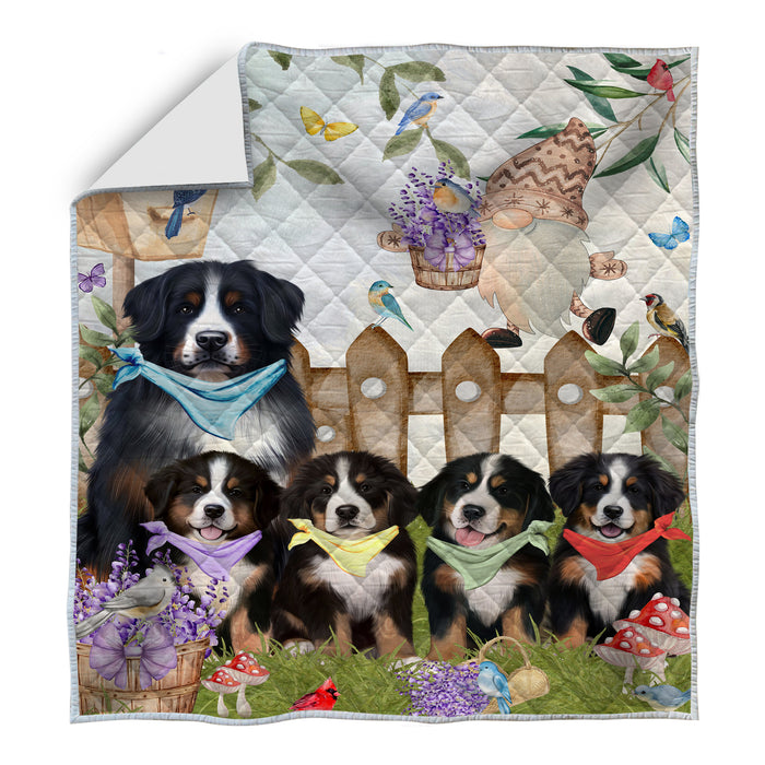 Bernese Mountain Quilt: Explore a Variety of Designs, Halloween Bedding Coverlet Quilted, Personalized, Custom, Dog Gift for Pet Lovers