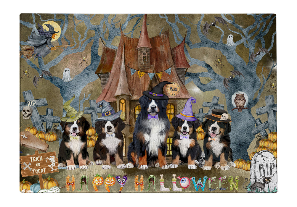 Bernese Mountain Cutting Board, Explore a Variety of Designs, Kitchen Tempered Glass Scratch and Stain Resistant, Personalized, Custom, Pet and Dog Lovers Gift