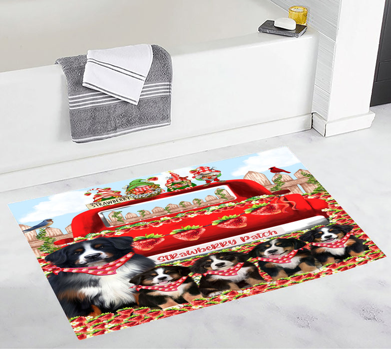 Bernese Mountain Bath Mat: Explore a Variety of Designs, Custom, Personalized, Anti-Slip Bathroom Rug Mats, Gift for Dog and Pet Lovers