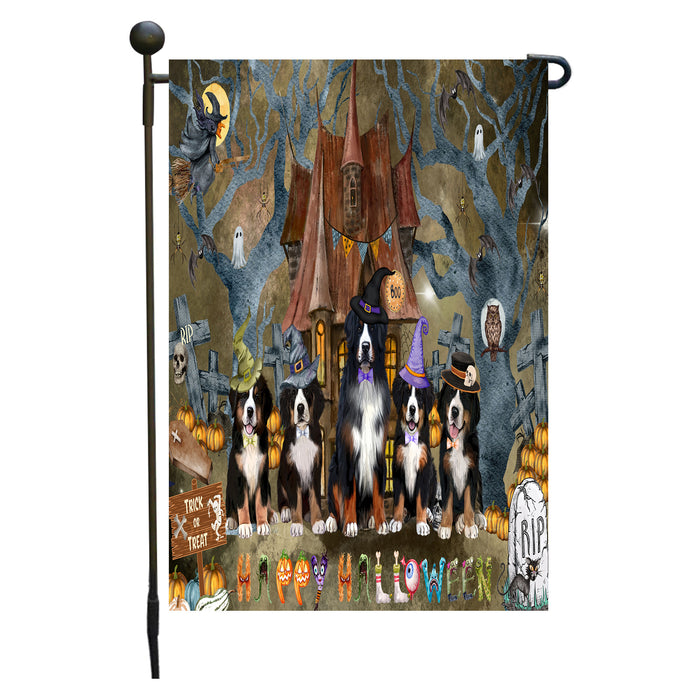 Bernese Mountain Dogs Garden Flag: Explore a Variety of Designs, Personalized, Custom, Weather Resistant, Double-Sided, Outdoor Garden Halloween Yard Decor for Dog and Pet Lovers