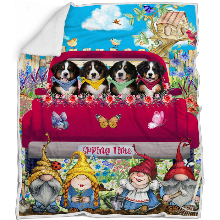 Bernese Mountain Blanket: Explore a Variety of Designs, Personalized, Custom Bed Blankets, Cozy Sherpa, Fleece and Woven, Dog Gift for Pet Lovers