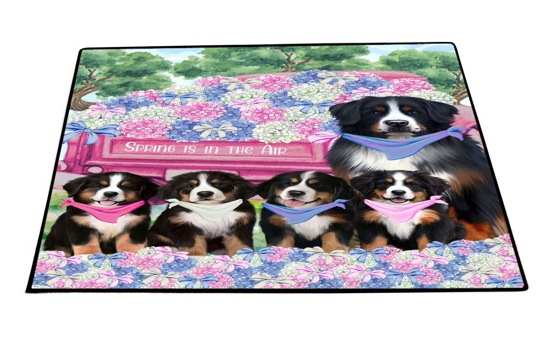 Bernese Mountain Floor Mats and Doormat: Explore a Variety of Designs, Custom, Anti-Slip Welcome Mat for Outdoor and Indoor, Personalized Gift for Dog Lovers