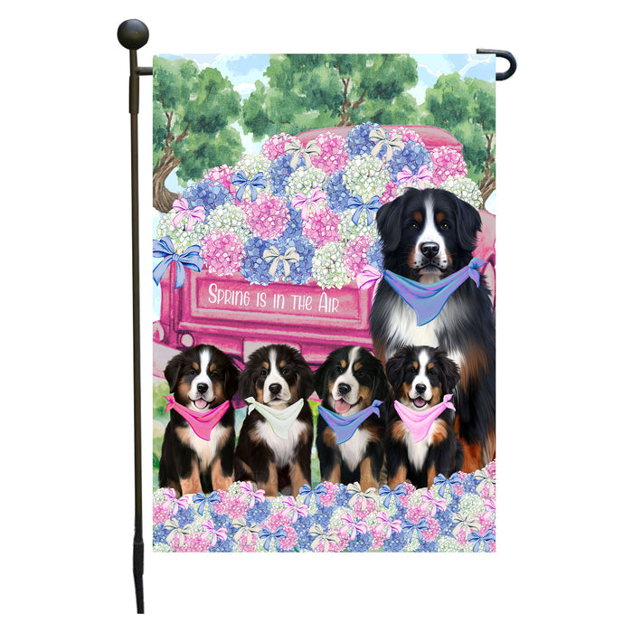 Bernese Mountain Dogs Garden Flag: Explore a Variety of Personalized Designs, Double-Sided, Weather Resistant, Custom, Outdoor Garden Yard Decor for Dog and Pet Lovers