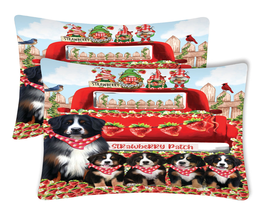 Bernese Mountain Pillow Case, Standard Pillowcases Set of 2, Explore a Variety of Designs, Custom, Personalized, Pet & Dog Lovers Gifts