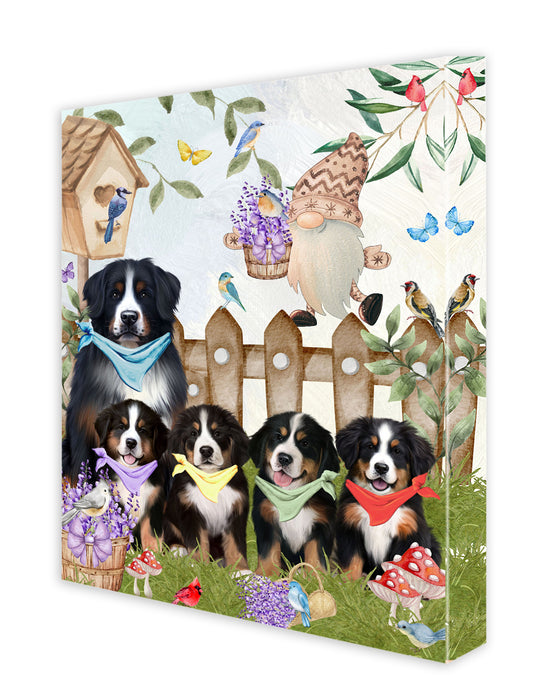 Bernese Mountain Canvas: Explore a Variety of Custom Designs, Personalized, Digital Art Wall Painting, Ready to Hang Room Decor, Gift for Pet & Dog Lovers