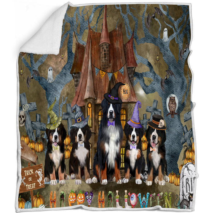 Bernese Mountain Blanket: Explore a Variety of Designs, Personalized, Custom Bed Blankets, Cozy Sherpa, Fleece and Woven, Dog Gift for Pet Lovers