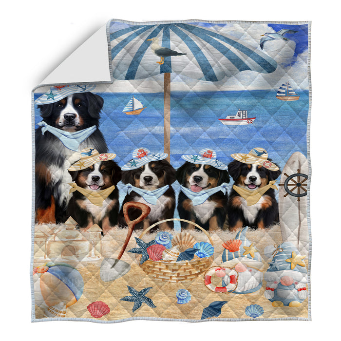 Bernese Mountain Quilt: Explore a Variety of Personalized Designs, Custom, Bedding Coverlet Quilted, Pet and Dog Lovers Gift