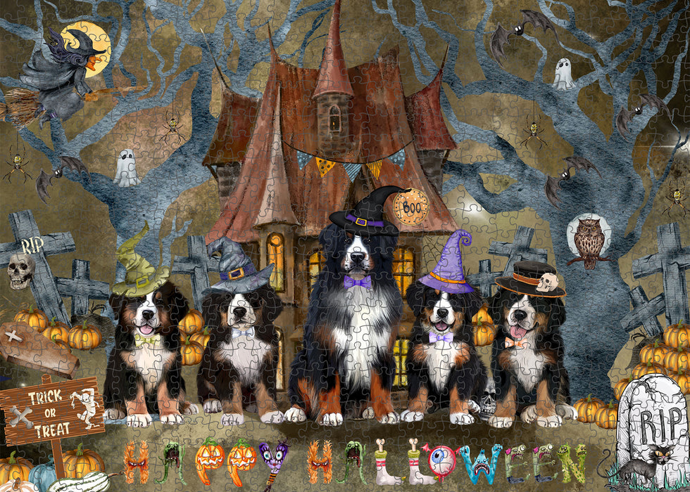 Bernese Mountain Jigsaw Puzzle: Explore a Variety of Designs, Interlocking Halloween Puzzles for Adult, Custom, Personalized, Pet Gift for Cat Lovers