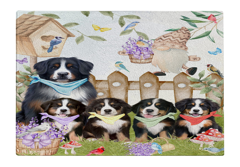 Bernese Mountain Tempered Glass Cutting Board: Explore a Variety of Custom Designs, Personalized, Scratch and Stain Resistant Boards for Kitchen, Gift for Dog and Pet Lovers