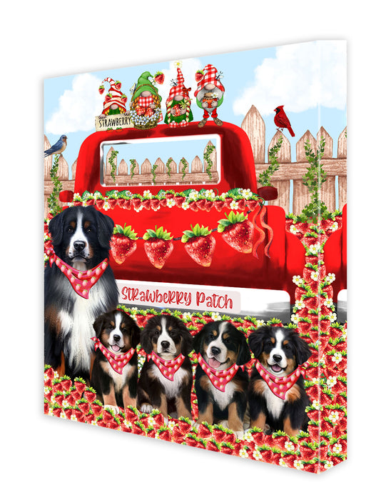 Bernese Mountain Canvas: Explore a Variety of Custom Designs, Personalized, Digital Art Wall Painting, Ready to Hang Room Decor, Gift for Pet & Dog Lovers