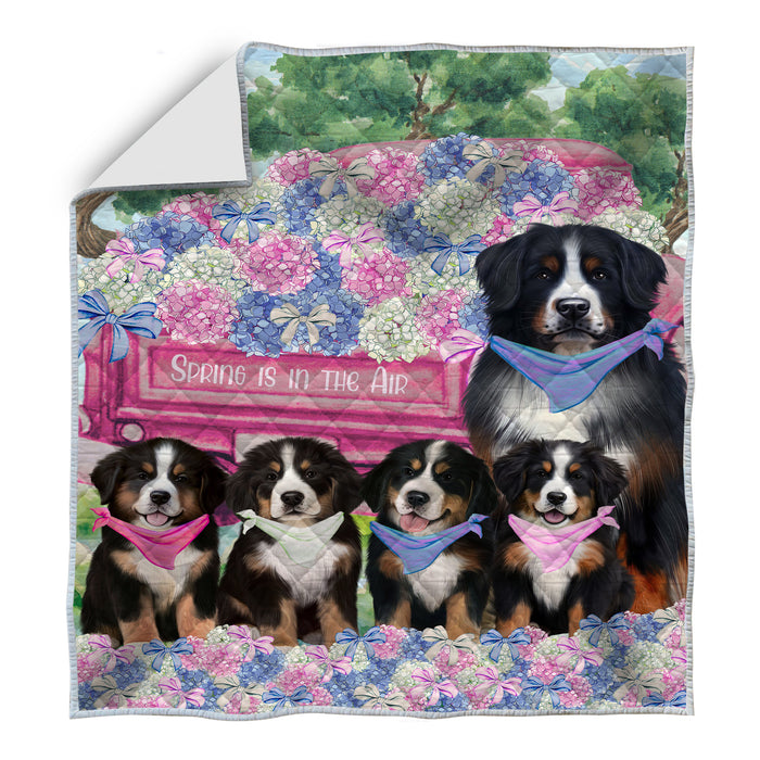 Bernese Mountain Quilt: Explore a Variety of Bedding Designs, Custom, Personalized, Bedspread Coverlet Quilted, Gift for Dog and Pet Lovers