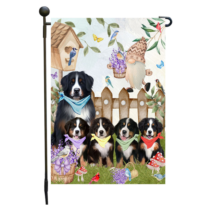 Bernese Mountain Dogs Garden Flag: Explore a Variety of Designs, Custom, Personalized, Weather Resistant, Double-Sided, Outdoor Garden Yard Decor for Dog and Pet Lovers