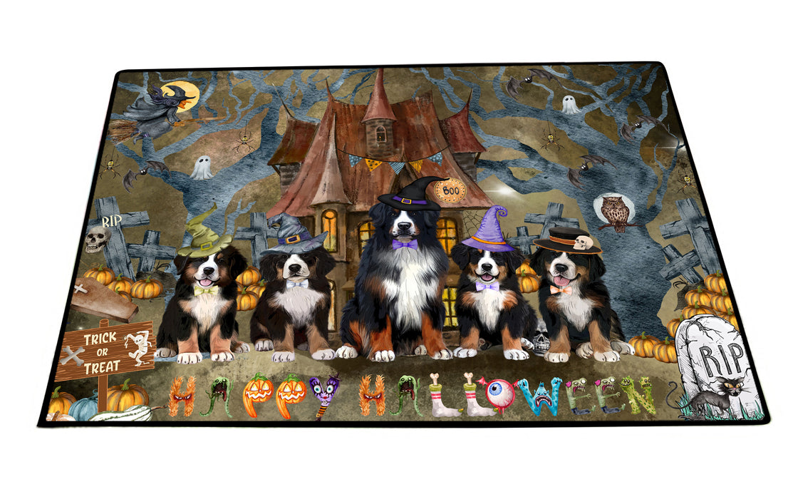 Bernese Mountain Floor Mats: Explore a Variety of Designs, Personalized, Custom, Halloween Anti-Slip Doormat for Indoor and Outdoor, Dog Gift for Pet Lovers