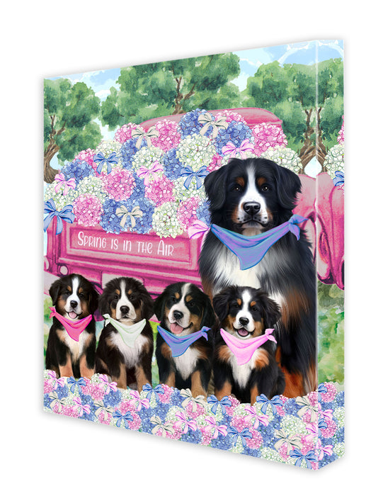 Bernese Mountain Canvas: Explore a Variety of Designs, Custom, Digital Art Wall Painting, Personalized, Ready to Hang Halloween Room Decor, Pet Gift for Dog Lovers