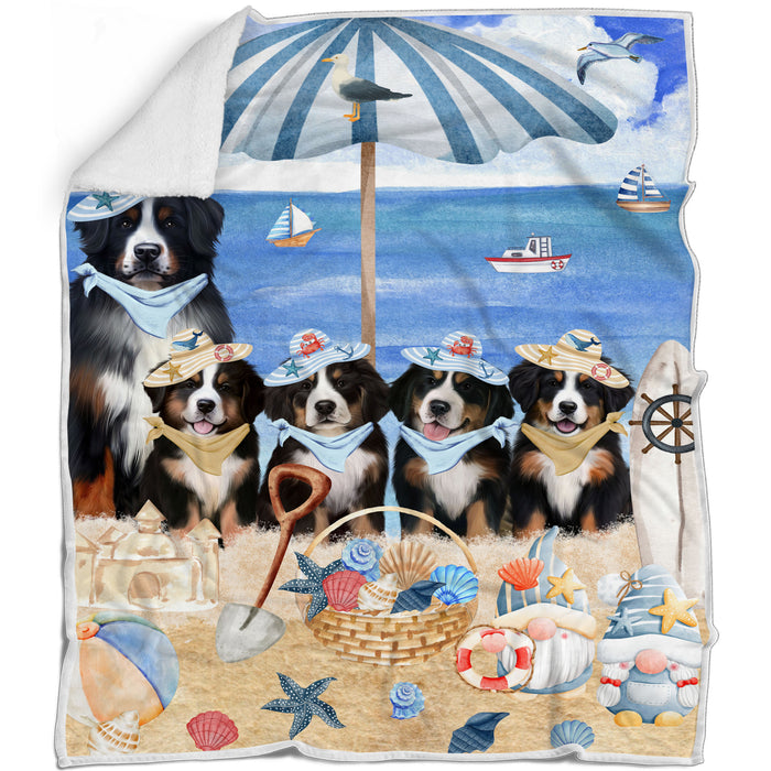 Bernese Mountain Blanket: Explore a Variety of Designs, Cozy Sherpa, Fleece and Woven, Custom, Personalized, Gift for Dog and Pet Lovers