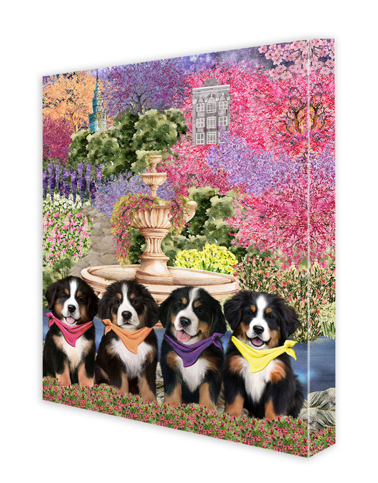Bernese Mountain Wall Art Canvas, Explore a Variety of Designs, Custom Digital Painting, Personalized, Ready to Hang Room Decor, Dog Gift for Pet Lovers