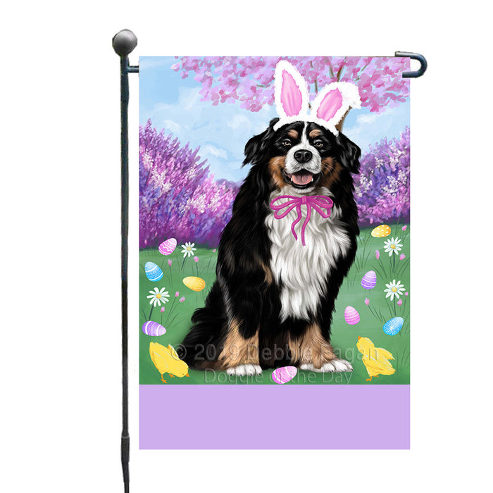 Personalized Easter Holiday Bernese Mountain Dog Custom Garden Flags GFLG-DOTD-A58757