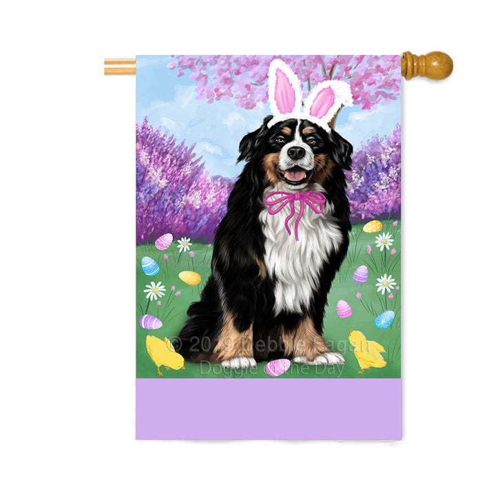 Personalized Easter Holiday Bernese Mountain Dog Custom House Flag FLG-DOTD-A58813