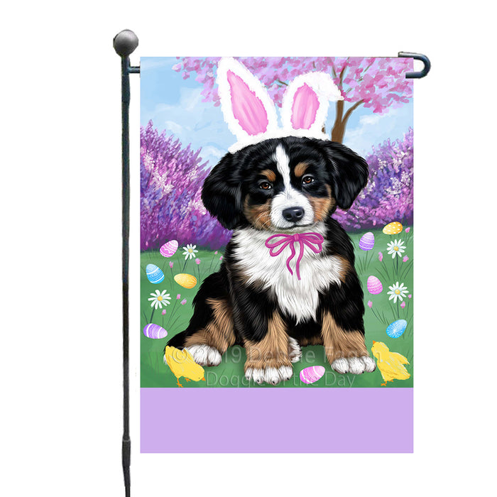 Personalized Easter Holiday Bernese Mountain Dog Custom Garden Flags GFLG-DOTD-A58759