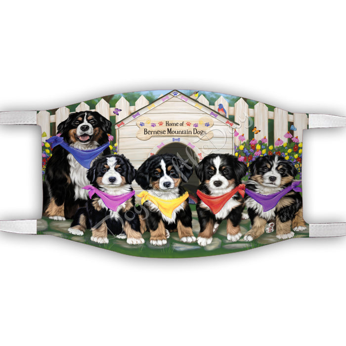 Spring Dog House Bernese Mountain Dogs Face Mask FM48772