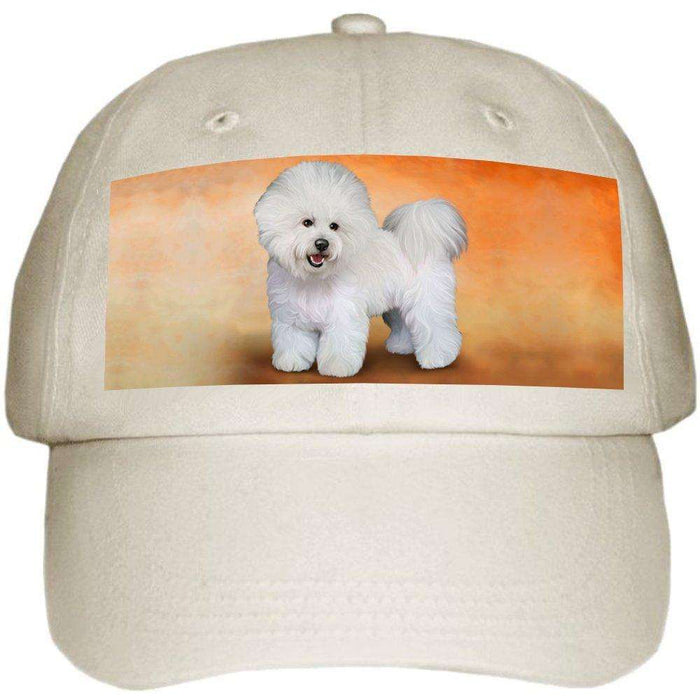Bichon Frise Dog Ball Hat Cap Off White