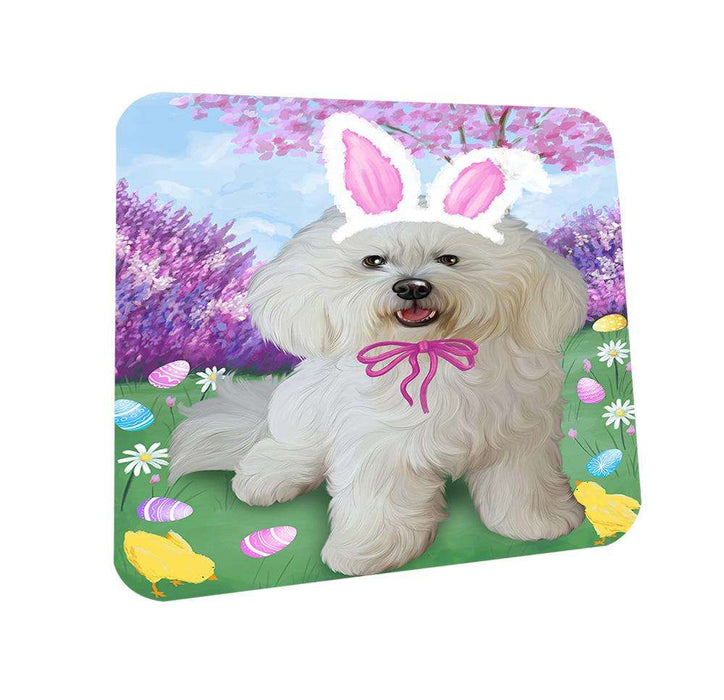 Bichon Frise Dog Easter Holiday Coasters Set of 4 CST49011