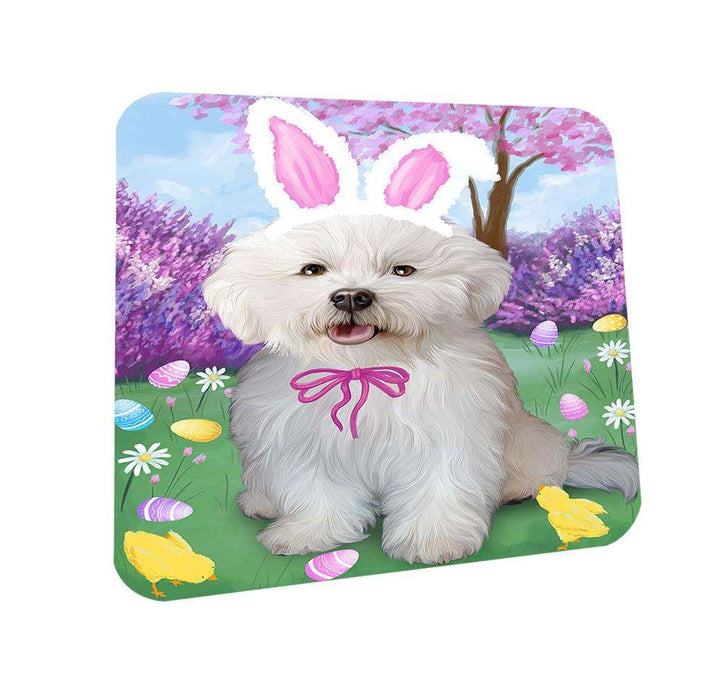 Bichon Frise Dog Easter Holiday Coasters Set of 4 CST49012