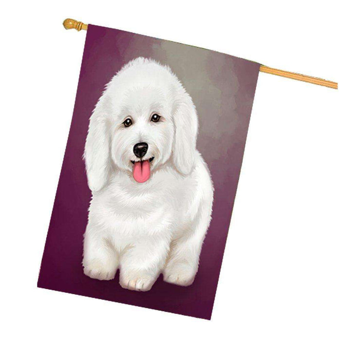 Bichon Frise Dog House Flag