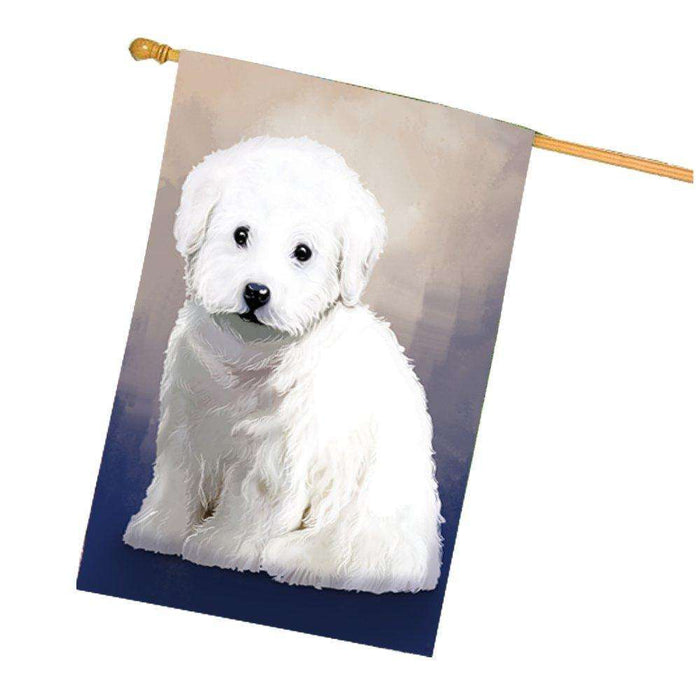 Bichon Frise Dog House Flag